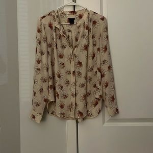 Ann Taylor floral blouse